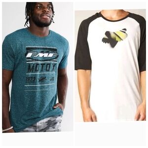 Nwt Fmf And Fox Moto Sports Graphic Tee Bundle Men Med Or Unisex